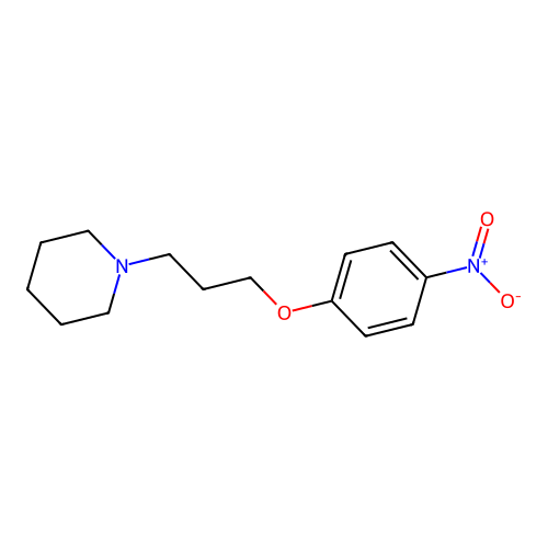 1-[3-(4-Nitrophenoxy)propyl]piperidine structure