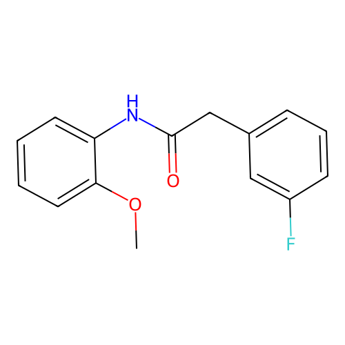 2-(3-fluorophenyl)-N-(2-methoxyphenyl)acetamide structure