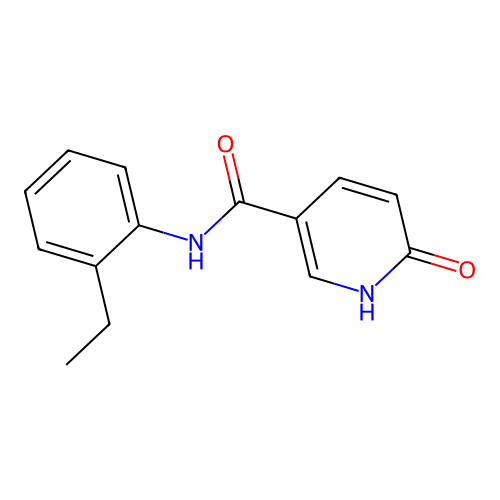 N-(2-ethylphenyl)-6-oxo-1,6-dihydropyridine-3-carboxamide structure