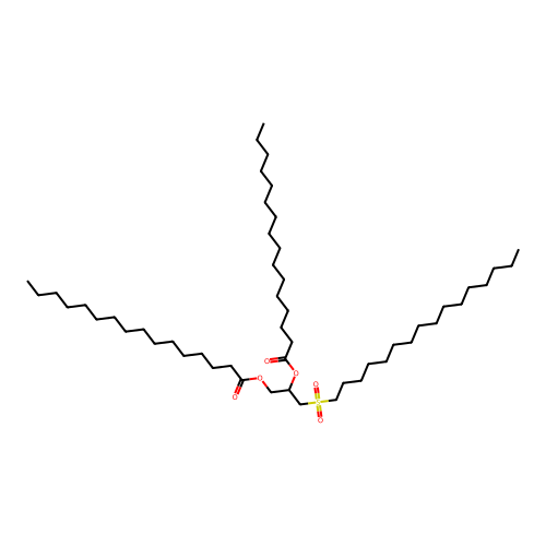 3-(Hexadecylsulfonyl)propane-1,2-diyl dihexadecanoate structure