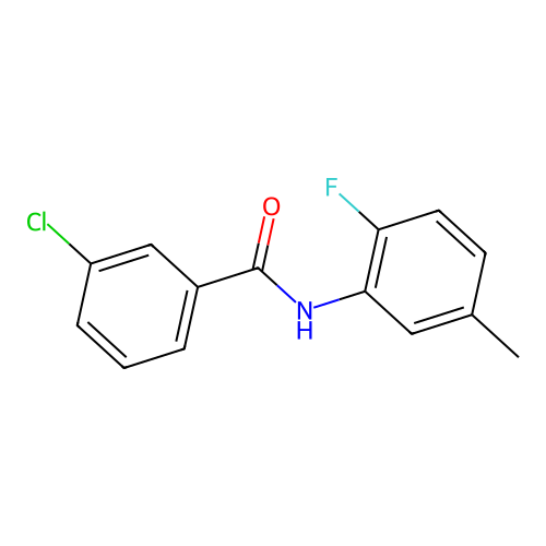 3-chloro-N-(2-fluoro-5-methylphenyl)benzamide structure
