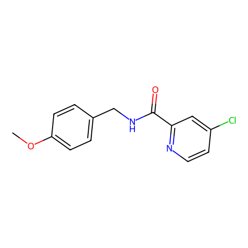 4-chloro-N-(4-methoxybenzyl)picolinamide structure