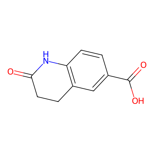 2-Oxo-1,2,3,4-tetrahydroquinoline-6-carboxylic acid structure