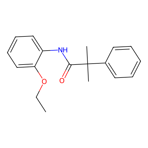 N-(2-ethoxyphenyl)-2-methyl-2-phenylpropanamide structure