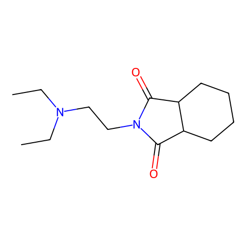 2-[2-(Diethylamino)ethyl]hexahydro-1H-isoindole-1,3(2H)-dione structure