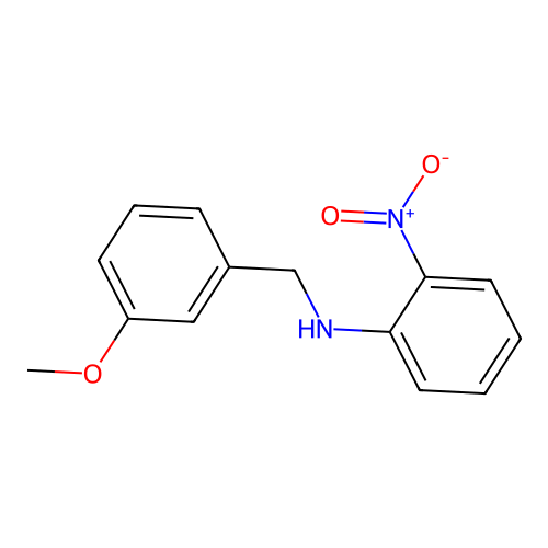 N-[(3-methoxyphenyl)methyl]-2-nitroaniline structure