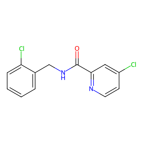 4-Chloro-N-(2-chlorobenzyl)picolinamide structure