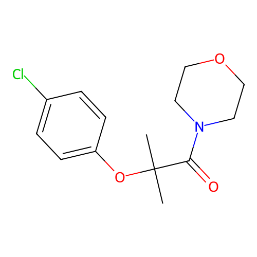 2-(4-Chlorophenoxy)-2-methyl-1-(morpholin-4-yl)propan-1-one structure