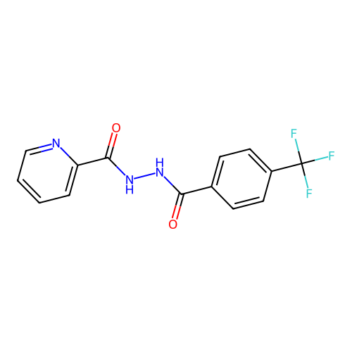N'-(pyridine-2-carbonyl)-4-(trifluoromethyl)benzohydrazide structure