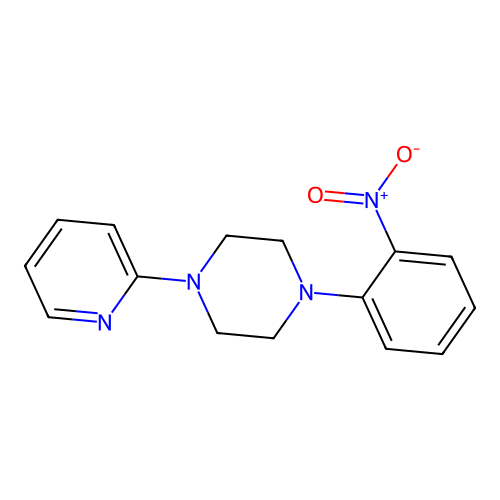 1-(2-Nitrophenyl)-4-(pyridin-2-yl)piperazine structure