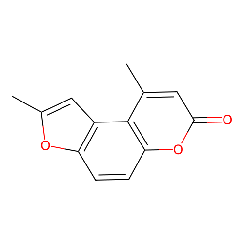 2,9-Dimethylfuro[3,2-f]chromen-7-one structure