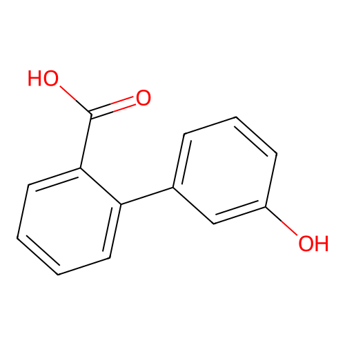 2-(3-hydroxyphenyl)benzoic Acid structure