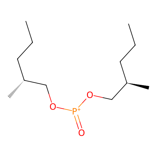 bis[(2R)-2-methylpentoxy]-oxophosphanium structure