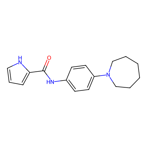 N-[4-(azepan-1-yl)phenyl]-1H-pyrrole-2-carboxamide structure