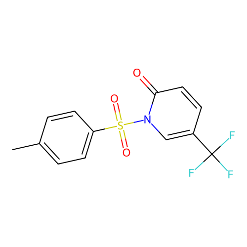 1-(4-Methylphenyl)sulfonyl-5-(trifluoromethyl)pyridin-2-one structure