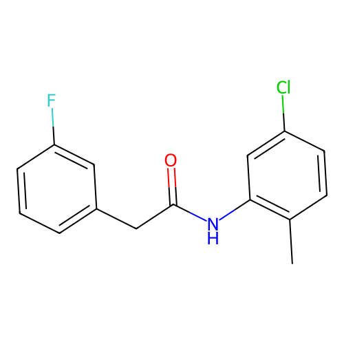 N-(5-chloro-2-methylphenyl)-2-(3-fluorophenyl)acetamide structure