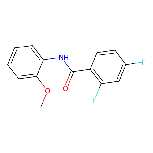 2,4-difluoro-N-(2-methoxyphenyl)benzamide structure