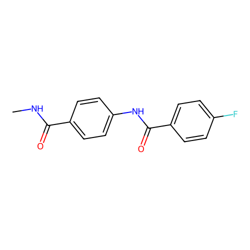 4-[(4-fluorobenzoyl)amino]-N-methylbenzamide structure