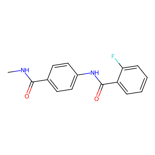 2-fluoro-N-[4-(methylcarbamoyl)phenyl]benzamide structure