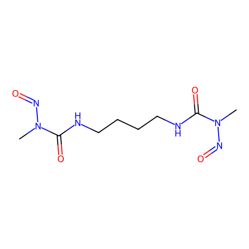 1-Methyl-3-[4-[[methyl(nitroso)carbamoyl]amino]butyl]-1-nitrosourea structure