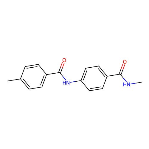 4-methyl-N-[4-(methylcarbamoyl)phenyl]benzamide structure