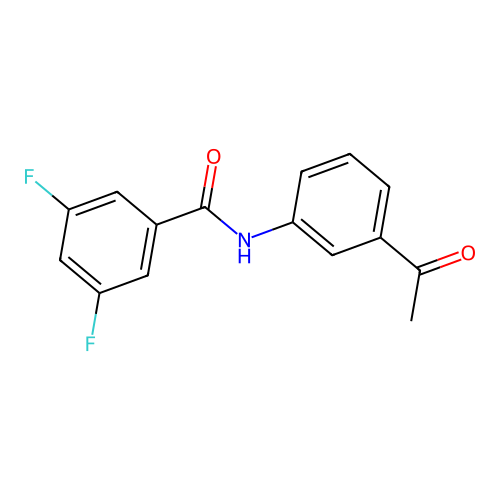 N-(3-acetylphenyl)-3,5-difluorobenzamide structure