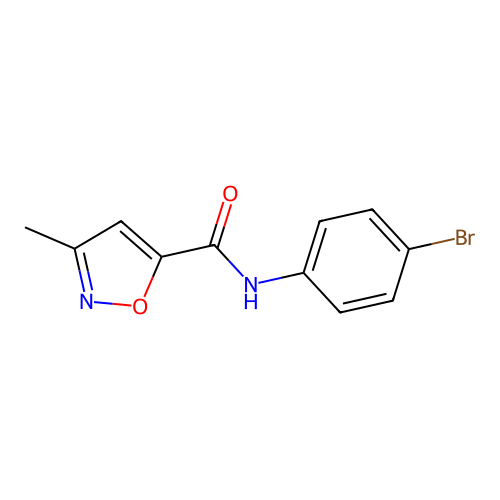 N-(4-bromophenyl)-3-methyl-1,2-oxazole-5-carboxamide structure