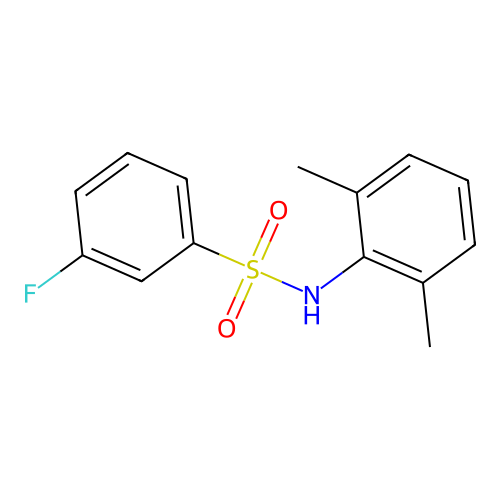 N-(2,6-dimethylphenyl)-3-fluorobenzenesulfonamide structure