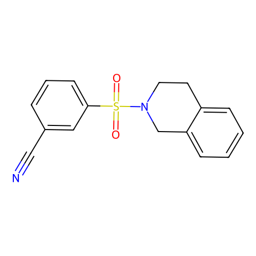 3-((3,4-Dihydroisoquinolin-2(1H)-yl)sulfonyl)benzonitrile structure