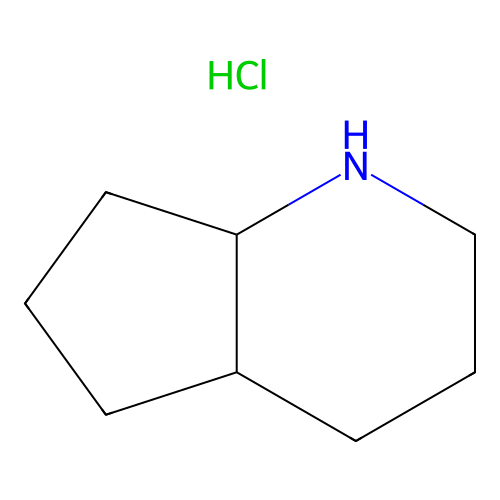 octahydro-1H-cyclopenta(b)pyridine hydrochloride structure