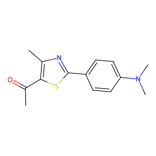 1-(2-(4-(Dimethylamino)phenyl)-4-methylthiazol-5-yl)ethan-1-one structure