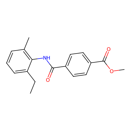 Methyl 4-[(2-ethyl-6-methylphenyl)carbamoyl]benzoate structure