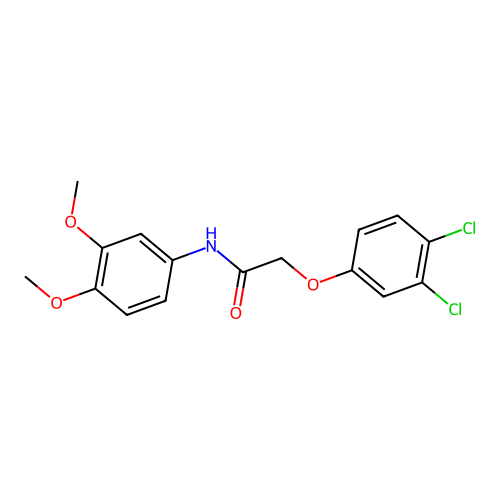 2-(3,4-dichlorophenoxy)-N-(3,4-dimethoxyphenyl)acetamide structure