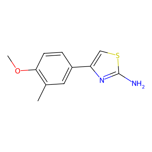 4-(4-Methoxy-3-methylphenyl)-1,3-thiazol-2-amine structure