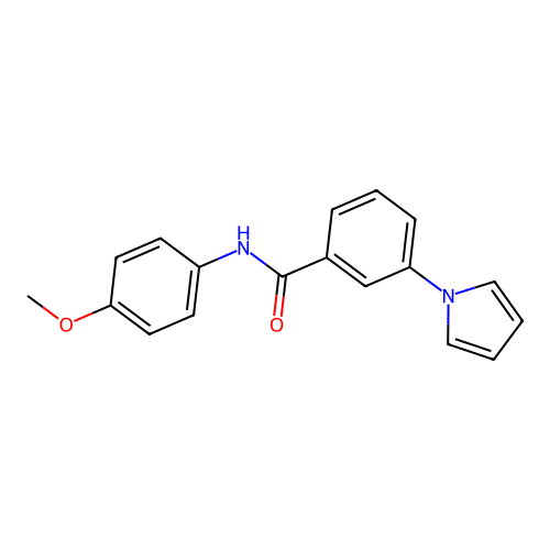 N-(4-methoxyphenyl)-3-(1H-pyrrol-1-yl)benzamide structure