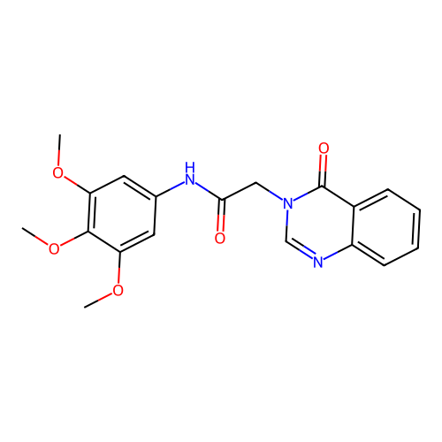 2-(4-oxoquinazolin-3(4H)-yl)-N-(3,4,5-trimethoxyphenyl)acetamide structure