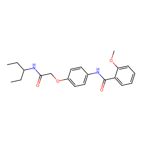 2-methoxy-N-(4-{[(pentan-3-yl)carbamoyl]methoxy}phenyl)benzamide structure