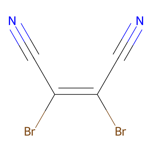 Fumaronitrile, dibromo- structure