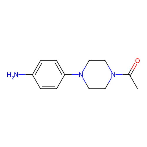1-[4-(4-Aminophenyl)piperazin-1-yl]ethan-1-one structure
