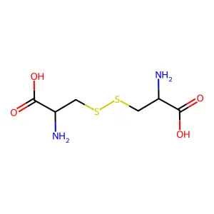 2-氨鎓基-3-[(2-氨鎓基-2-羧基乙基)二硫基]丙酸酯 structure