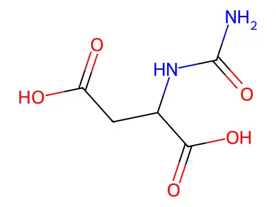 氨甲酰天冬氨酸 structure