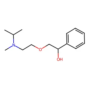 Benzyl alcohol, alpha-((2-(isopropylmethylamino)ethoxy)methyl)- structure