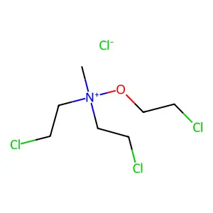 Ammonium, bis(2-chloroethyl)(2-chloroethoxy)methyl-, chloride structure