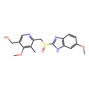 Hydroxyomeprazole structure
