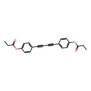 4,4'-Dipropanoyloxydiphenyldiacetylene structure