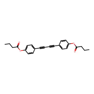 4,4'-Dibutanoyloxydiphenyldiacetylene structure