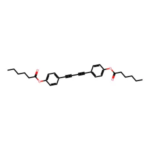 4,4'-Dihexanoyloxydiphenyldiacetylene structure