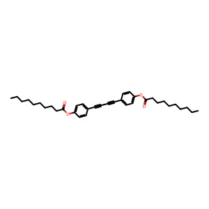 4,4'-Didecanoyloxydiphenyldiacetylene structure