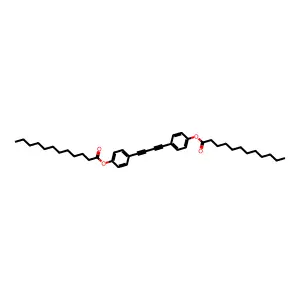 4,4'-Didodecanoyloxydiphenyldiacetylene structure