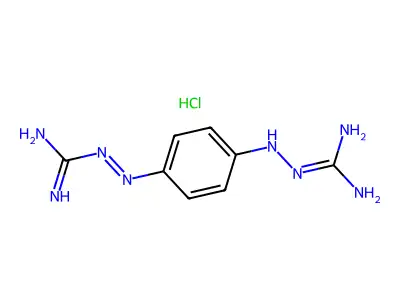 C8H12N8.xClH structure